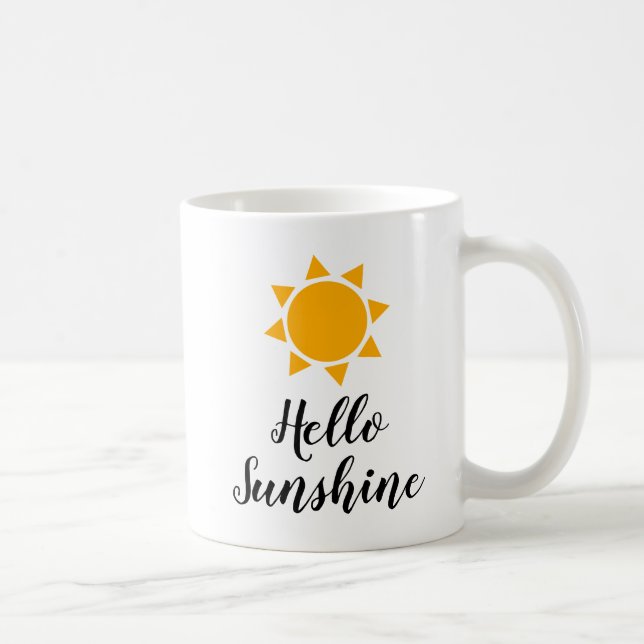 Hallo Sunshine niedliche Sommervibes Kaffee Tasse (Rechts)