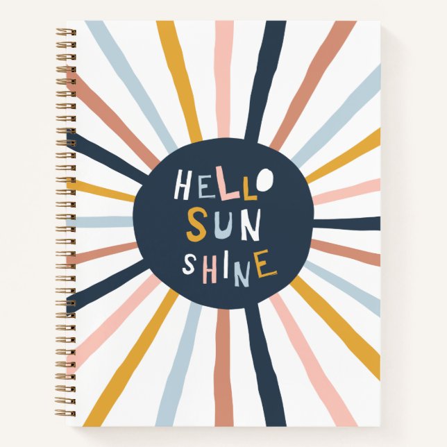 Hallo Sunshine Notizbuch (Vorderseite)