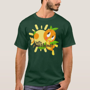 Hallo Sunshine Orange Bird weißer HintergrundTShir T-Shirt