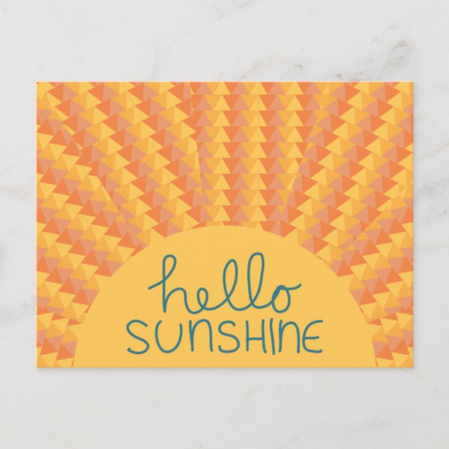 Hallo Sunshine - Postard Postkarte (Vorderseite)