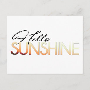 Hallo Sunshine Postcard Postkarte