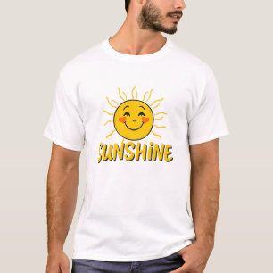 Hallo Sunshine Retro Lächeln Sun T-Shirt