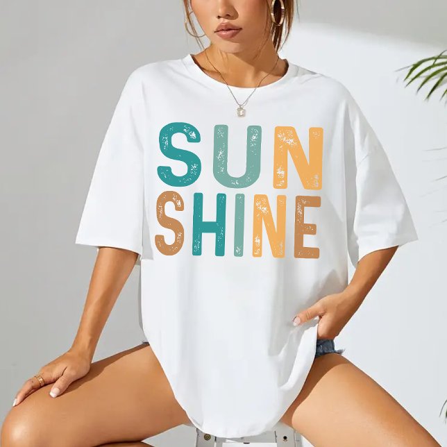 Hallo Sunshine Shirt, Beach Vacation Vibes für sie T-Shirt (hello sunshine shirt, sunshine shirt, retro sunshine shirt, beach vacation shirt, beachy vibes shirt)