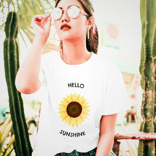Hallo Sunshine Sonnenblume T-Shirt
