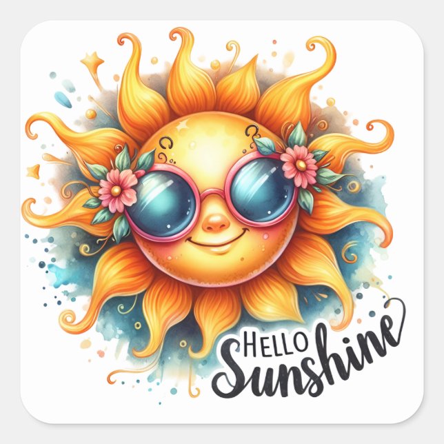Hallo Sunshine Summer Stickers (Vorderseite)