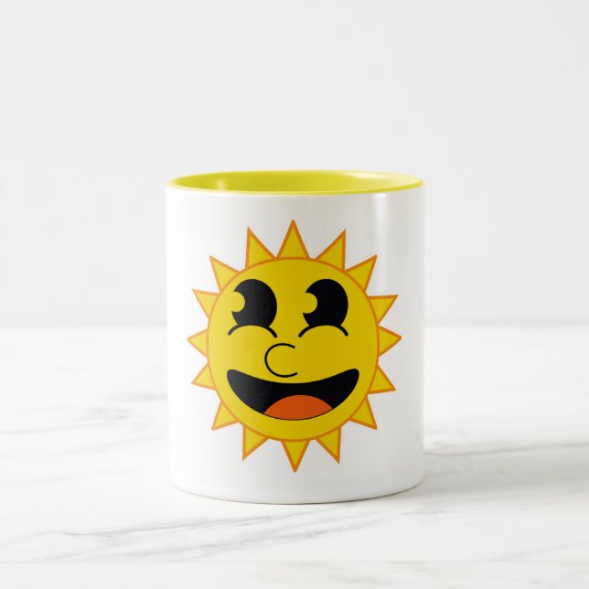 Hallo Sunshine Zweifarbige Tasse (Mittel)
