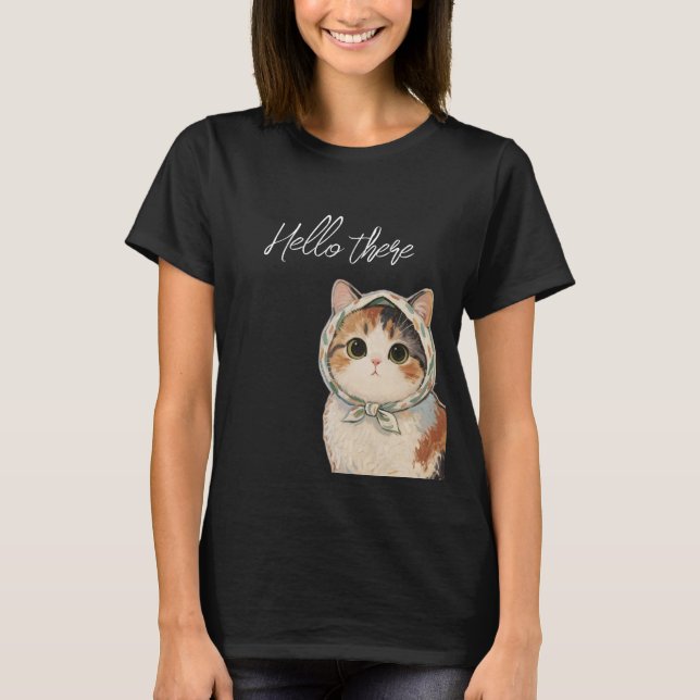 Hallo süße Katze  T-Shirt (Vorderseite)