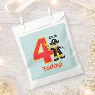 Hallo süßer Piratenjunge zum 4. Geburtstag Geschenktütchen