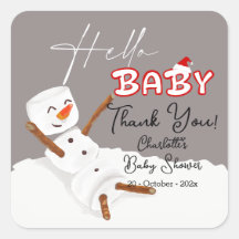 Hallo Süßer Schneemann Baby Shower