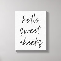 Hallo Sweet Cheek Funny Toilette Badezimmer