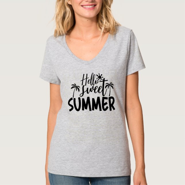 Hallo Sweet Summer-96828 T-Shirt (Vorderseite)