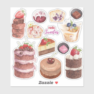 Hallo Sweeties Baking Sticker