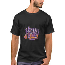 "Hallo" T - Shirt: Ein schlichtes und stilvolles T