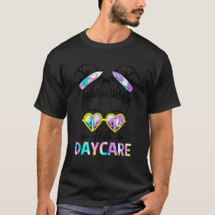 Hallo Tagesmutter Tie Dye Unordentlicher Knoten Ki T-Shirt