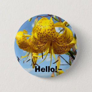 Hallo! Tasten individuelle Werbeslogan-Taste Werbe Button