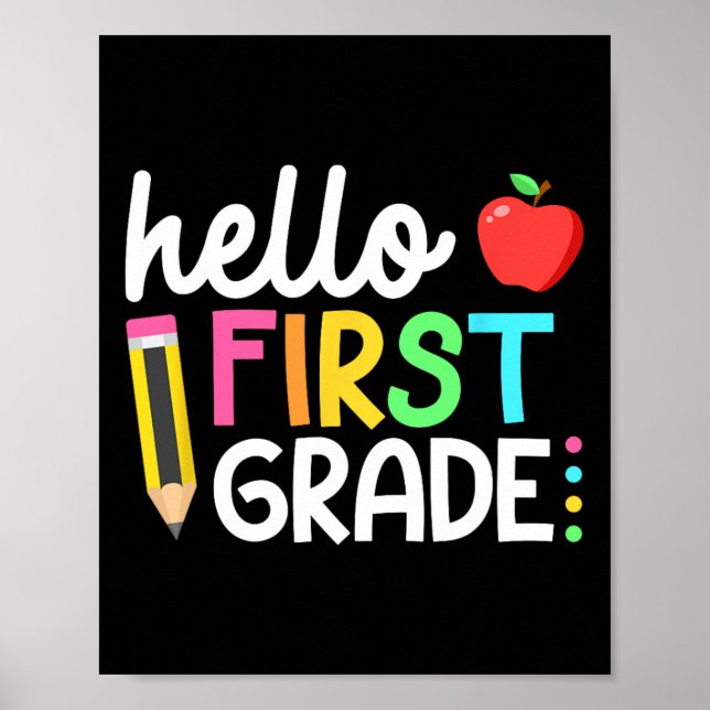 Hallo Team der ersten Klasse 1. Klasse Byck Zurück Poster (Vorne)