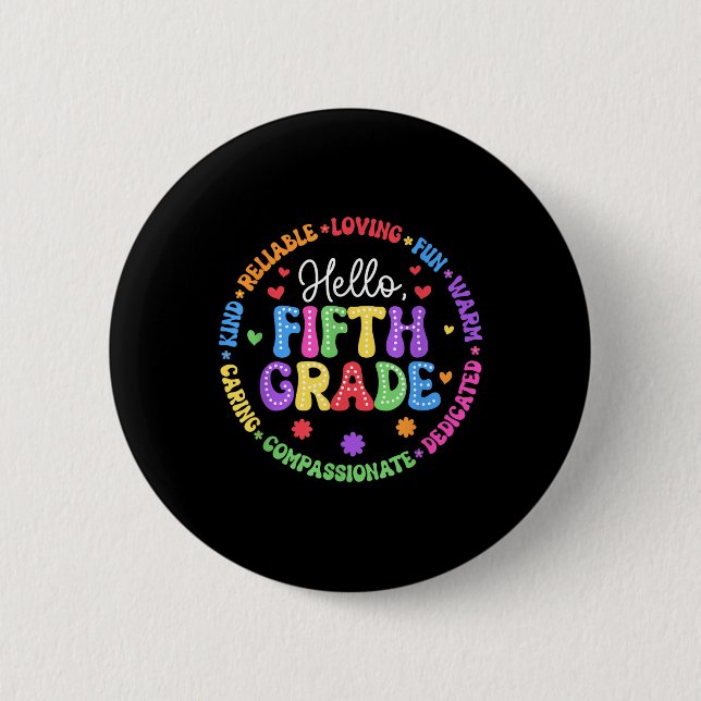 Hallo Team der fünften Klasse Groovy 5. Klasse Ers Button (Vorderseite)
