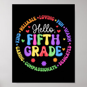 Hallo Team der fünften Klasse Groovy 5. Klasse Ers Poster