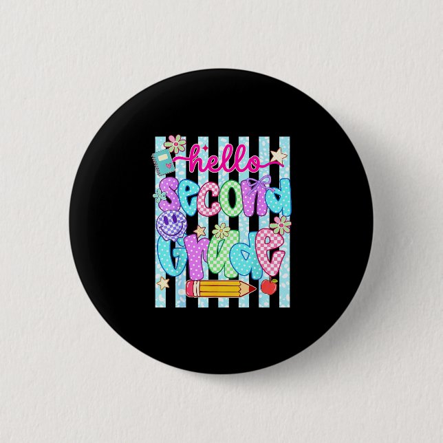 Hallo Team der zweiten Klasse, zweite Klasse zurüc Button (Vorderseite)