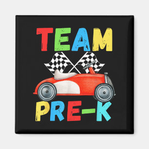 Hallo Team Pre-K Squad Lehrer Schüler Rennwagen S Magnet