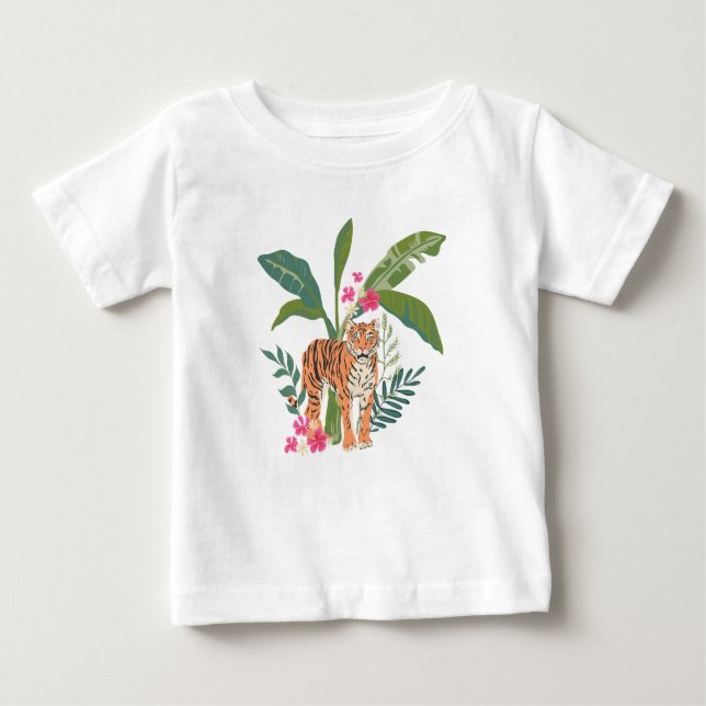 Hallo Tiger Baby T-shirt (Vorderseite)