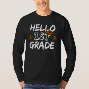 Hallo Tiger Tiger Print First Grade Lehrer K T-Shirt