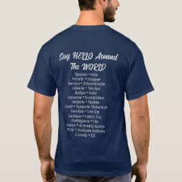 Hallo über die Welt T-Shirt