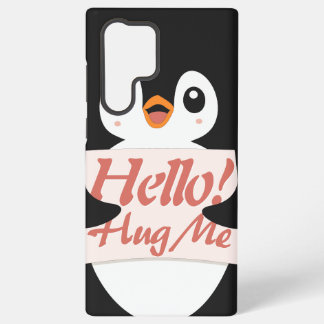 Hallo! Umarme mich - Pinguinkostüm Personalisierun Samsung Galaxy Hülle