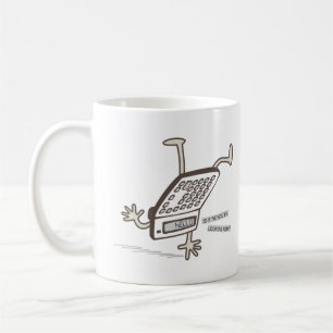 Hallo (Upside Down Calculator trick) Funny Retro Kaffeetasse