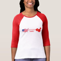 Hallo USA zum China-Shirt