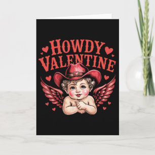 Hallo Valentins Cowboy Cupid Western Rodeo Land Karte