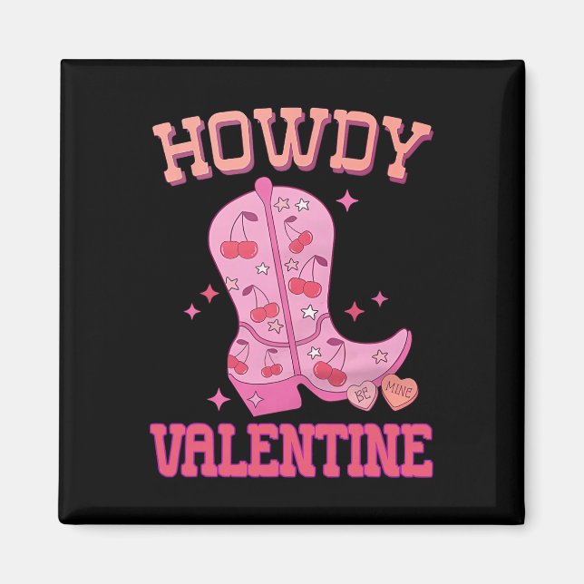 Hallo Valentins Disco-Stiefel Kokette Schleife Gro Magnet (Vorne)