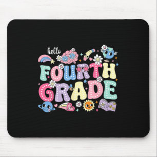 Hallo vierte 4. Klasse Zurück zur Schule Lehrer Ki Mousepad