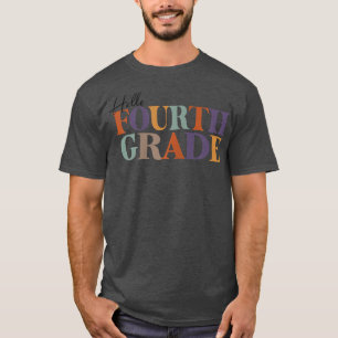 Hallo Vierte Klasse Erster Tag der Lehrerin Wom T-Shirt