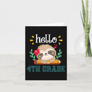 Hallo Vierter Grad zurück zur Schule Niedlicher Fa Karte