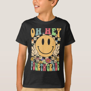 Hallo Vierter Klasse Lehrer Student 4. Klasse zurü T-Shirt