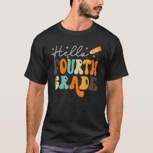 Hallo Vierter Klasse Team 4. Klasse Lehrer Student T-Shirt