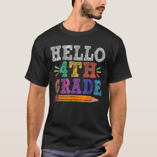 Hallo Vierter Lehrer der dritten Klasse Zurück zur T-Shirt