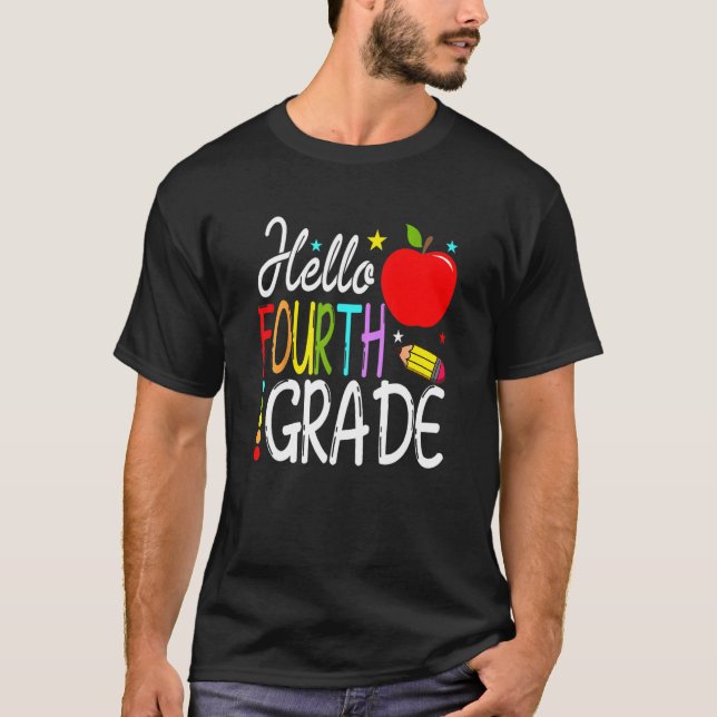 Hallo Viertklässler T-Shirt (Vorderseite)