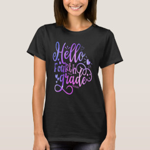 Hallo Viertklässler Team 4. Klasse zurück zur Schu T-Shirt