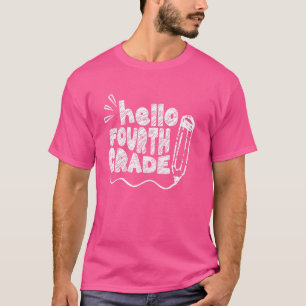 Hallo Viertklässler Team 4. Klasse Zurück zur Schu T-Shirt