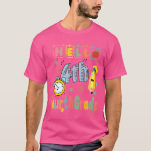 Hallo Viertklässler Team 4. Klasse zurück zur Schu T-Shirt