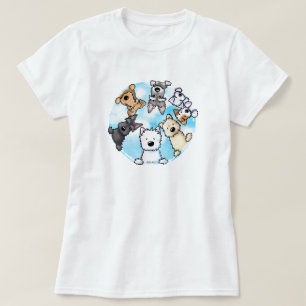 Hallo vom glücklichen Side T - Shirt