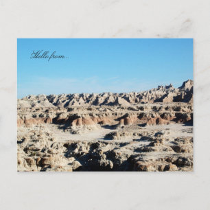 Hallo von... Badlands-Nationalpark Postkarte