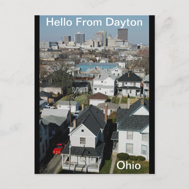 Hallo Von Dayton, Ohio Postcard Postkarte (Vorderseite)
