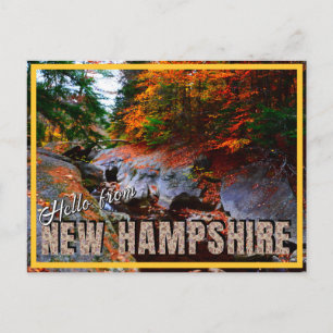 Hallo von den Sculptured Rocks in New Hampshire im Postkarte