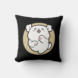 Hallo von der Barked Side - Niedliches Dog Design Kissen