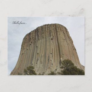 Hallo von... Devils Tower National Monument Postkarte