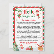 Hallo von Ihren Elfen Weihnachtsankunftsbrief
