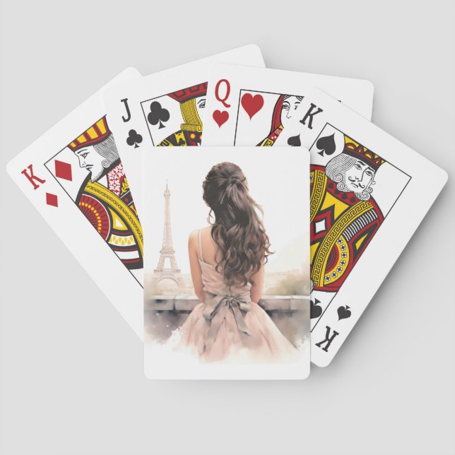 Hallo von Paris Poker Karten Spielkarten (Rückseite)